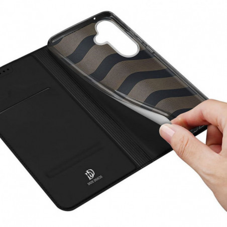 Kryt Dux Ducis LEATHER na Samsung Galaxy S23 FE Černý