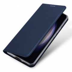 Kryt Dux Ducis LEATHER na Samsung Galaxy S23 FE Modrý