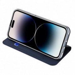 Kryt Dux Ducis LEATHER na Apple iPhone 15 Modrý