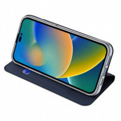 Kryt Dux Ducis LEATHER na Apple iPhone 14 Pro Modrý