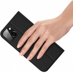 Kryt Dux Ducis LEATHER na Apple iPhone 15 Plus Černý