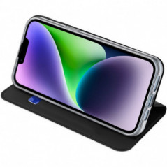 Kryt Dux Ducis LEATHER na Apple iPhone 15 Plus Černý