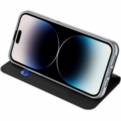 Kryt Dux Ducis LEATHER na Apple iPhone 15 Pro Černý