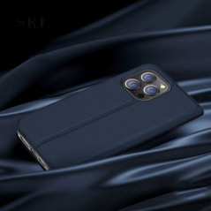 Kryt Dux Ducis LEATHER na Apple iPhone 15 Pro Černý
