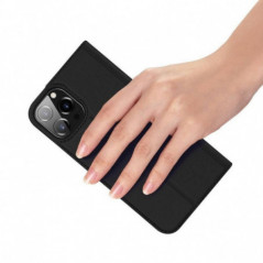 Kryt Dux Ducis LEATHER na Apple iPhone 13 Pro Černý