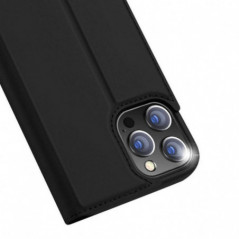 Kryt Dux Ducis LEATHER na Apple iPhone 13 Pro Černý