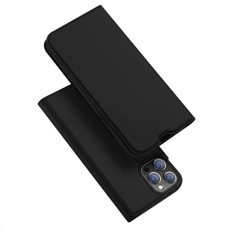 Kryt Dux Ducis LEATHER na Apple iPhone 13 Pro Max Černý