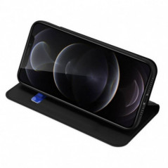 Kryt Dux Ducis LEATHER na Apple iPhone 13 Pro Max Černý