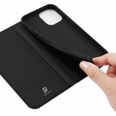 Kryt Dux Ducis LEATHER na Apple iPhone 13 Pro Max Černý