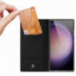 Kryt Dux Ducis LEATHER na Samsung Galaxy S24 PLUS Černý