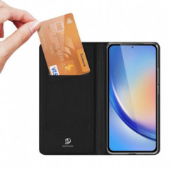 Kryt Dux Ducis LEATHER na Samsung Galaxy A35 Černý