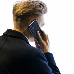 Kryt Dux Ducis LEATHER na Samsung Galaxy S24 PLUS Modrý