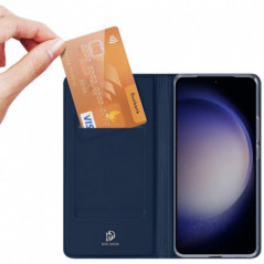 Kryt Dux Ducis LEATHER na Samsung Galaxy S24 PLUS Modrý