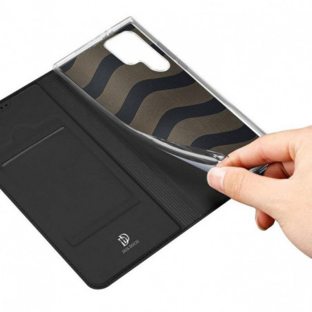 Kryt Dux Ducis LEATHER na Samsung Galaxy S24 ULTRA Černý