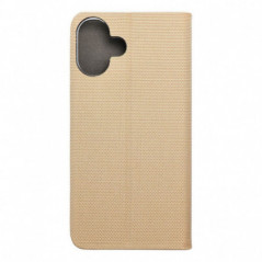 Peněženkové pouzdro Sensitive Book na Apple iPhone 16 Plus Zlatý