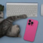 Kryt Silicone 2mm na Apple iPhone 15 Pro Max Růžový Kryt Silicone 2mm na Apple iPhone 15 Pro Max Růžový
