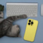 Kryt Silicone 2mm na Apple iPhone 16 Citronová Kryt Silicone 2mm na Apple iPhone 16 Citronová