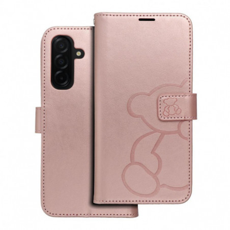 Peněženkové pouzdro MEZZO Book na Samsung Galaxy A26 Růžovo-zlatý