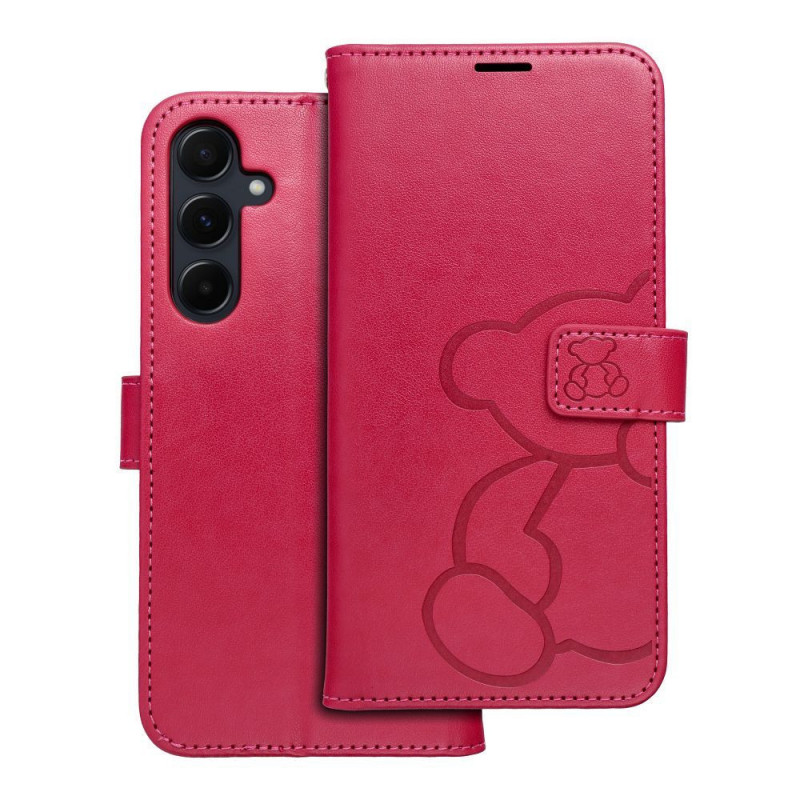 Peněženkové pouzdro MEZZO Book na Samsung Galaxy A55 Purpurový