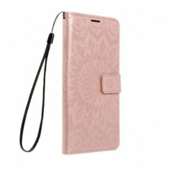 Peněženkové pouzdro MEZZO Book na XIAOMI Redmi Note 14 4G Růžovo-zlatý