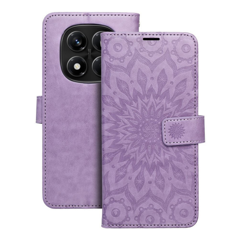 Peněženkové pouzdro MEZZO Book na XIAOMI Redmi Note 14 Pro 4G Fialový (Purple)