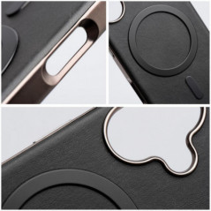 Kryt Gentleman Mag Cover na Apple iPhone 14 Pro Max Elegantní  MagSAFE  Černý