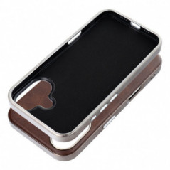Kryt Gentleman Mag Cover na Apple iPhone 15 Pro Max Elegantní  MagSAFE  Hnědý