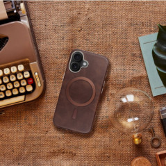 Kryt Gentleman Mag Cover na Apple iPhone 11 Elegantní  MagSAFE  Hnědý
