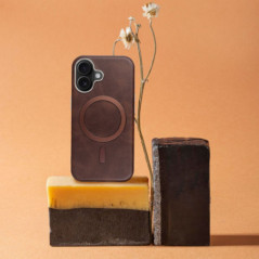 Kryt Gentleman Mag Cover na Apple iPhone 11 Elegantní  MagSAFE  Hnědý