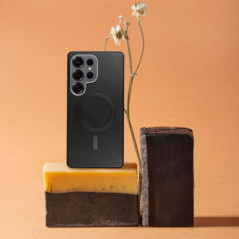 Kryt Gentleman Mag Cover na Samsung Galaxy A36 Elegantní  MagSAFE  Černý