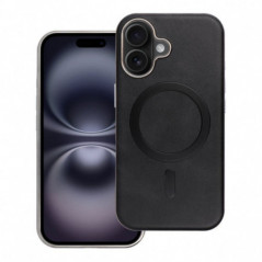 Kryt Gentleman Mag Cover na Apple iPhone 16e Elegantní  MagSAFE  Černý
