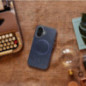Kryt Gentleman Mag Cover na Apple iPhone 14 Pro Elegantní MagSAFE Námořnická modrá Kryt Gentleman Mag Cover na Apple iPhone 14 Pro Elegantní MagSAFE Námořnická modrá
