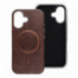 Kryt Gentleman Mag Cover na Apple iPhone 14 Elegantní MagSAFE Hnědý Kryt Gentleman Mag Cover na Apple iPhone 14 Elegantní MagSAFE Hnědý