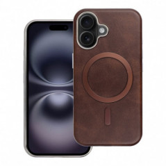 Kryt Gentleman Mag Cover na Apple iPhone 16 Pro Elegantní  MagSAFE  Hnědý