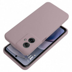 Kryt Silicone 2mm na Motorola Moto G55 Pískově růžový
