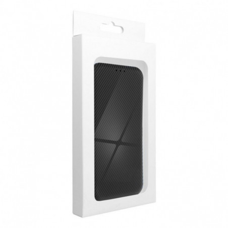 Peněženkové pouzdro FOLIO Side Magnet na Motorola Moto G35 Elegantní, Karbonový vzor  Černý