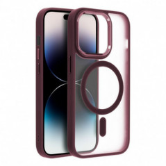 Kryt Matte Mag Cove na Samsung Galaxy S25 Plus MagSAFE  Švestkově červený