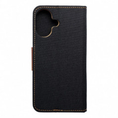 Peněženkové pouzdro CANVAS Book na Apple iPhone 16 Černý