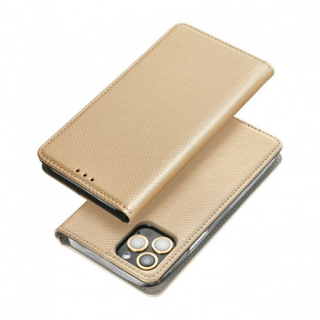 Peněženkové pouzdro Smart Case Book na Motorola Moto G55 Zlatý