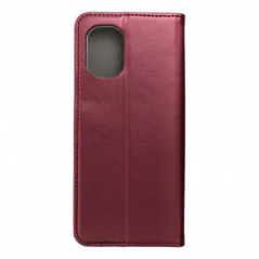 Peněženkové pouzdro Smart Magneto book na Motorola Moto G55 Bordový