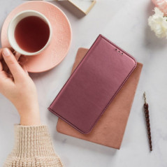 Peněženkové pouzdro Smart Magneto book na XIAOMI Redmi Note 14 4G Bordový