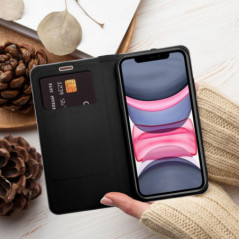 Peněženkové pouzdro LUNA Book Gold na Apple iPhone 16e Elegantní  Černý