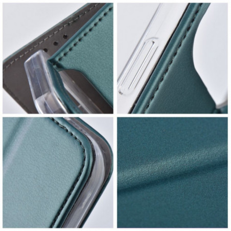 Peněženkové pouzdro Smart Magneto book na XIAOMI Redmi Note 14 Pro 4G Tmavě zelený