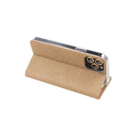Peněženkové pouzdro LUNA Book Gold na XIAOMI Redmi Note 14 Pro 4G Elegantní  Zlatý