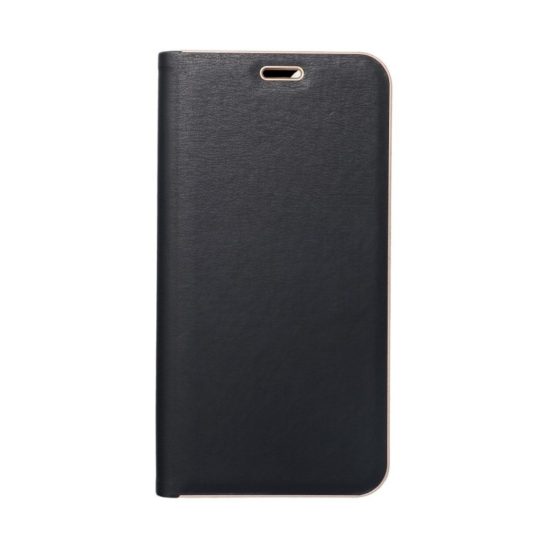 Peněženkové pouzdro LUNA Book Gold na XIAOMI Redmi Note 14 4G Elegantní  Černý