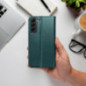 Peněženkové pouzdro Smart Magneto book na Motorola Edge Tmavě zelený