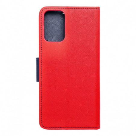 Peňaženkový obal Fancy Book na Motorola Moto G35 Červený / Námořnická modrá