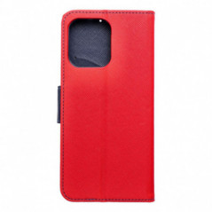 Peňaženkový obal Fancy Book na Motorola Moto G75 Červený / Námořnická modrá