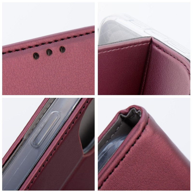 Peněženkové pouzdro Smart Magneto book na Motorola Moto G75 Bordový