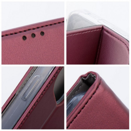 Peněženkové pouzdro Smart Magneto book na Motorola Moto G75 Bordový